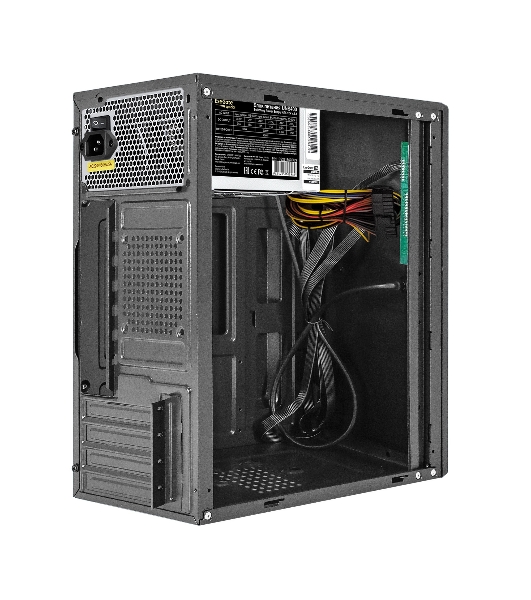 Компьютерный корпус Minitower ExeGate BAA-408U-UNS400 (mATX, БП UNS400 с вент. 12см, 2хUSB+1хUSB 3.0, HD Audio, черный)