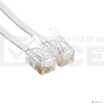 Патч-корд телефонный ExeGate TC4P4C-2M-W (шнур для телефонной трубки, витой, RJ-10 (4P-4C), 2м, белый), фото6