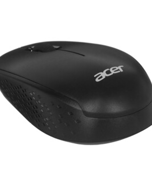 Мышь беспроводная Acer OMR020 черный, 1200 dpi, радиоканал, USB, кнопки - 3