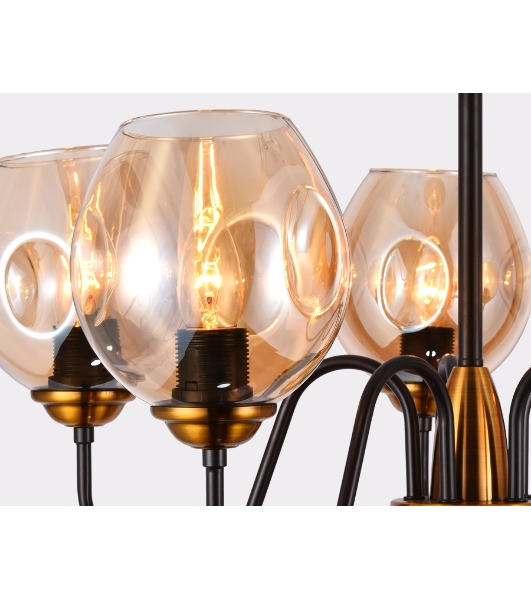Светильник Ambrella light TR9057/5 DCF/TI темный кофе/янтарь E27 max 40W D650*572