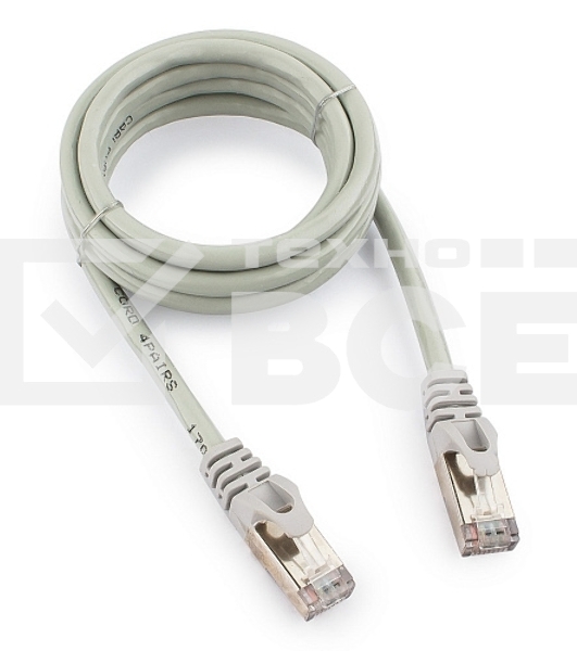 Патч-корд FTP Cablexpert кат.6, 1.5м, литой, многожильный (серый)
