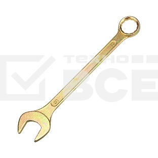 Ключ комбинированный Rexant 30 мм, желтый цинк