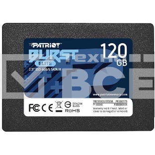 Накопитель SSD Patriot Burst Elite, 120GB, SATA, 2.5