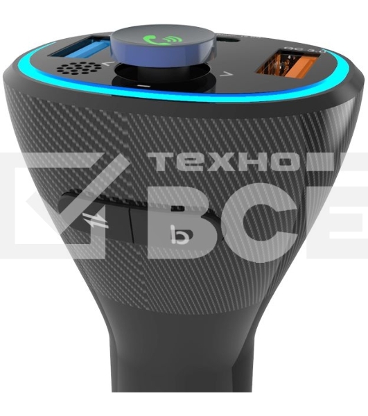Автомобильный FM-модулятор Ritmix FMT-B300 черный BT USB (80000849)