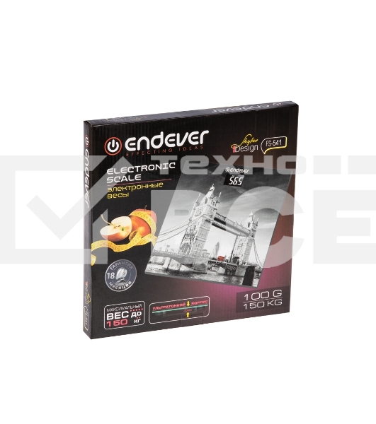 Весы напольные  Endever Skyline FS-541 (150кг, стекло, Лондон)