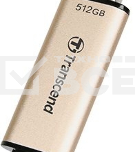 Флеш диск Transcend USB 512GB JETFLASH USB3.2, TLC, High Speed, Type-C и Type A (420/400 МБ/с)
