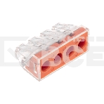 Экспресс-клемма СМК 773-174 с пастой, 4-проводная 0,75-6 мм² (50 шт/уп) Rexant, фото2