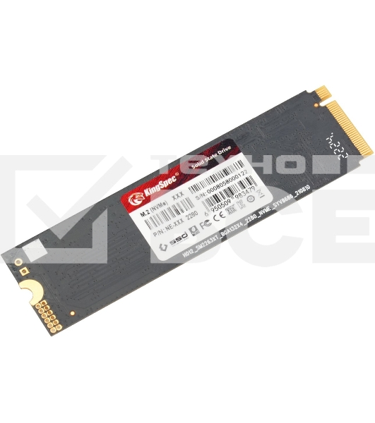 Накопитель SSD KingSpec NE-2TB, 2000GB, PCIe 3.0 x4, M.2 2280, NVMe, R/W 2400/1900