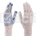 Перчатки трикотажные для ремонтных и строительных работ, с ПВХ точкой, 7 класс Россия, фото8
