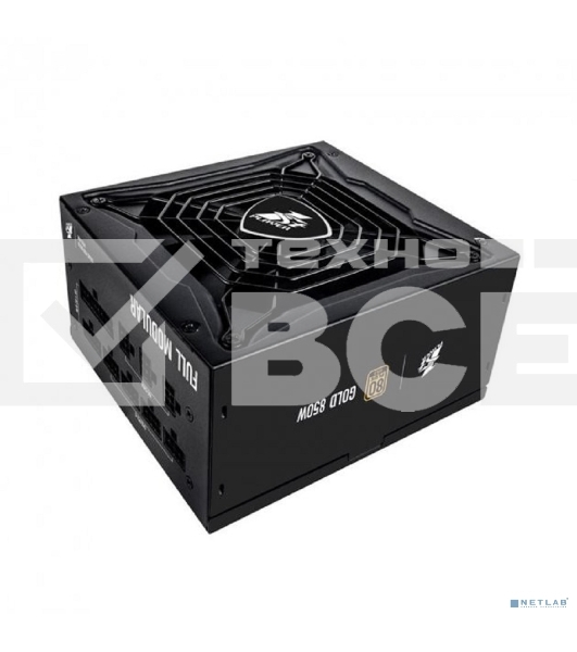 Блок питания 1STPLAYER PS-850SP, 800Вт, 80 PLUS Gold, 140мм, модульный, черный