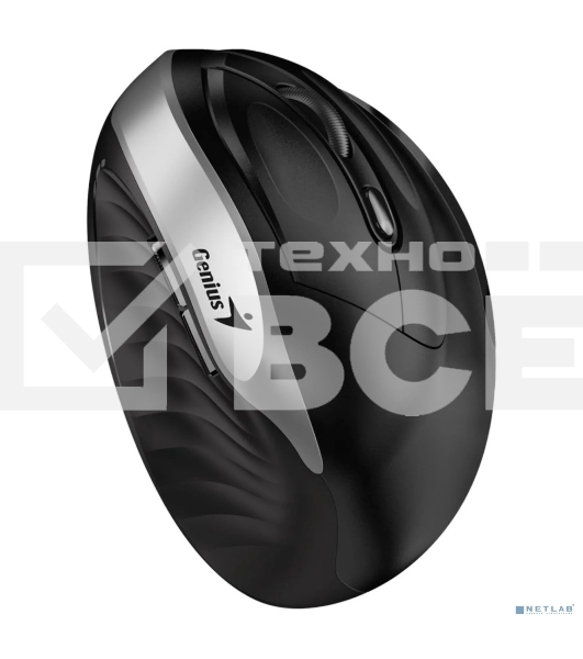 Мышь беспроводная Genius Ergo 8250S серебристый, 1600 dpi, радиоканал, USB, кнопки - 6