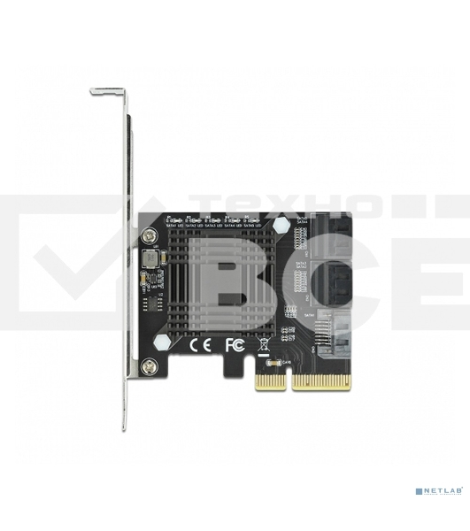 Контроллер ORIENT J585S5, PCI-Ex4 v3.0, SATA3.0 6Gb/s, 5-port int, JMicron JMB585 chipset, oem