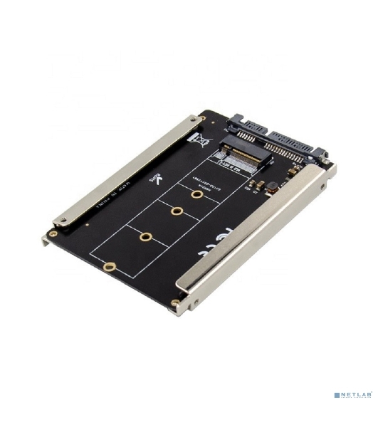 Переходник ORIENT C295S NGFF (M.2) B-key SSD - SATA 2.5', тип 2230/2242/2260/2280, для подключения SSD M.2 SATA в отсек HDD 2.5' (30916)
