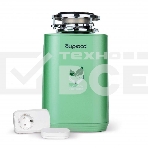 Измельчитель пищевых отходов Бирюса WD-750G2R зеленый, фото6