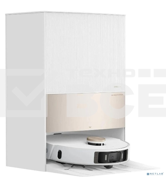 Робот-пылесос DreameBot RLX41CE L20 Ultra Complete белый, 75 Вт, 6400 мАч Li-Ion, уборка сухая/влажная, пылесборник контейнер 0.35 л