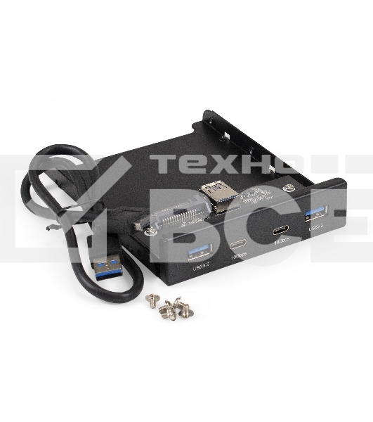 Планка USB на переднюю панель ExeGate U3H-622, 3,5
