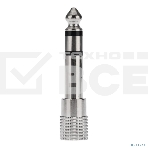 Переходник штекер 6.3мм гнездо 3.5мм стерео Rexant 14-0205, фото 1