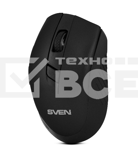 Мышь беспроводная SVEN RX-425W черный, 1600 dpi, радиоканал, USB, кнопки - 6