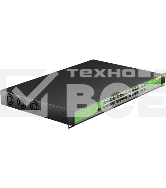 Коммутатор Digma DSP724G-4C-R300 (L2+) 24x1Гбит/с 4xКомбо(1000BASE-T/SFP) 24PoE 24PoE+ 300W управляемый
