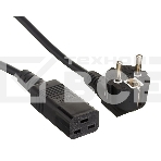 Кабель питания ExeGate Power PC19-1,8P (Евровилка Schuko->С19) VDE-250V-3*1.5-CU, черный, 16А, 1.8м, фото2