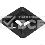 Самоклеющаяся площадка для крепления стяжек ExeGate EX293144RUS STM2525B-100 (25х25 мм, halogen free, -40°C - +85°C, черная, 100 шт), фото3