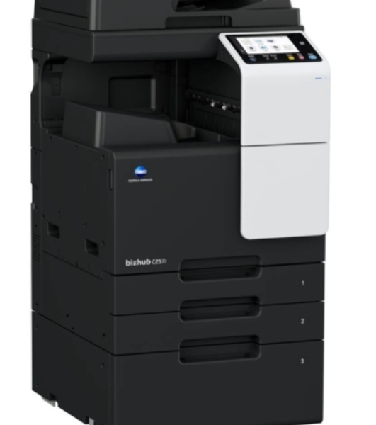 МФУ лазерное Konica Minolta Bizhub C257i (ACVD021), A3, цветной, печ. 25 стр/мин (A4) 12 стр/мин (A3), скан. до 55 стр/мин., 1800 x 600 dpi (печать) 600 x 600 dpi (скан.), USB, Ethernet, без картриджей и автопода - установка и запуск специалистом АСЦ
