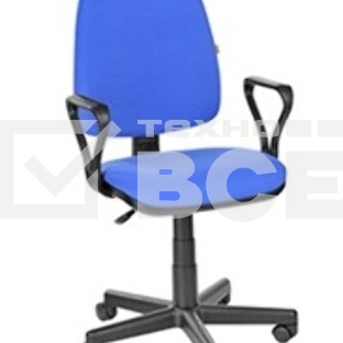 Кресло компьютерное OLSS ПРЕСТИЖ синий В-10 Крестовина: 