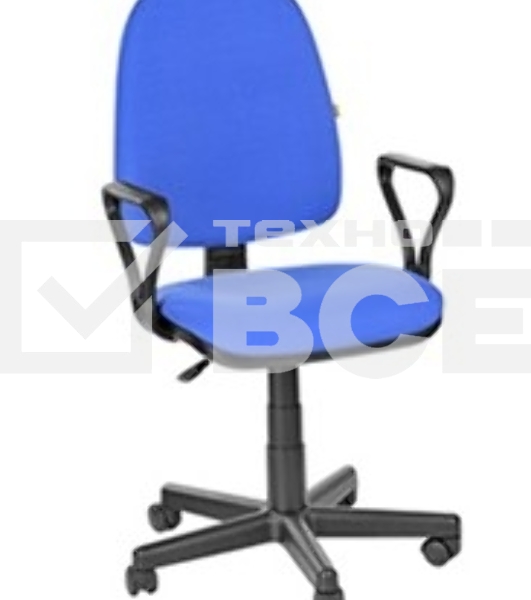 Кресло компьютерное OLSS ПРЕСТИЖ синий В-10 Крестовина: 
