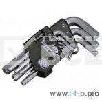 Набор STAYER Ключи 'MASTER' имбусовые короткие, Cr-V, сатинированное покрытие, пластик. держатель, HEX 1,5-10мм, 9 пред 2740-H9, фото2