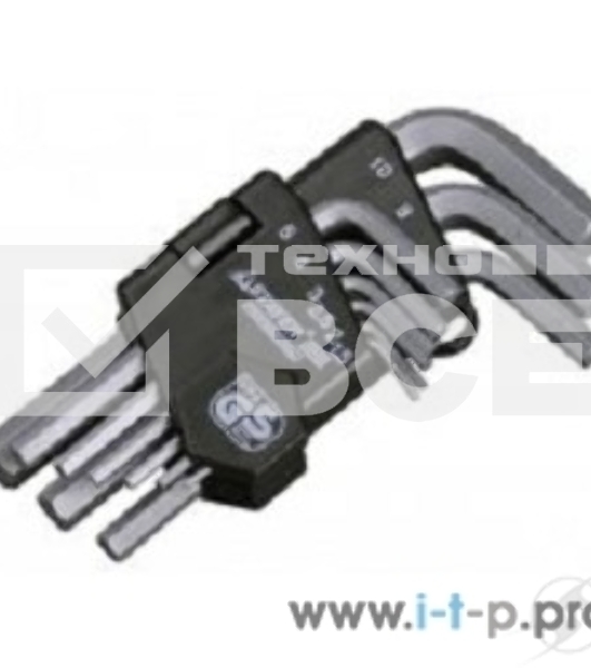 Набор STAYER Ключи 'MASTER' имбусовые короткие, Cr-V, сатинированное покрытие, пластик. держатель, HEX 1,5-10мм, 9 пред 2740-H9