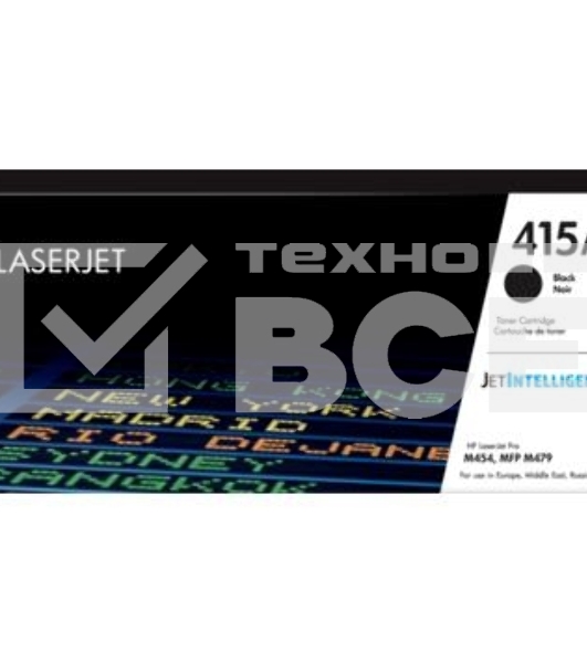 Тонер Картридж HP 415A W2030A черный (2400стр.) для HP LJ M454/MFP M479