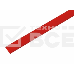 Термоусаживаемая трубка Rexant 13,0/6,5 мм, красная, упаковка 50 шт. по 1 м