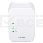 Беспроводной PowerLine-адаптер D-Link DHP-W310AV N300 с поддержкой HomePlug AV, фото 1