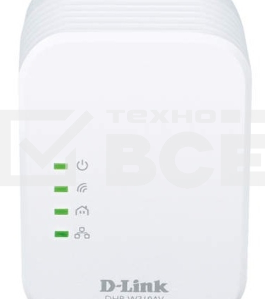 Беспроводной PowerLine-адаптер D-Link DHP-W310AV N300 с поддержкой HomePlug AV