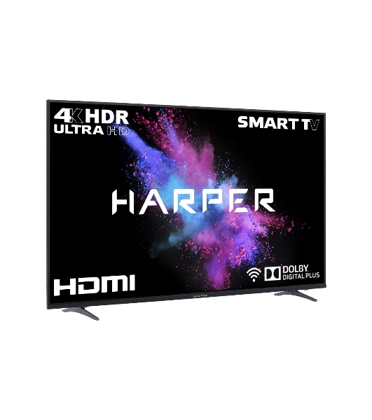 Телевизор Harper 50' 50U750TS черный LED 4K UHD 60Hz Smart TV Android 1.5GB/8GB