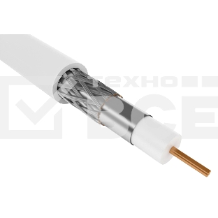 Кабель коаксиальный ITK GENERICA CC3-R6F1-111-100-G RG-6 SF/UTP общий экран в оплётке 75Om PVC внутренний 100м белый