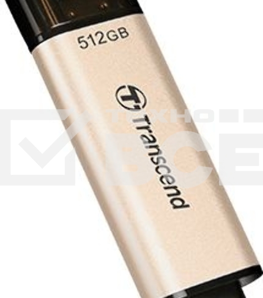 Флеш диск Transcend USB 512GB JETFLASH USB3.2, TLC, High Speed, Type-C и Type A (420/400 МБ/с)