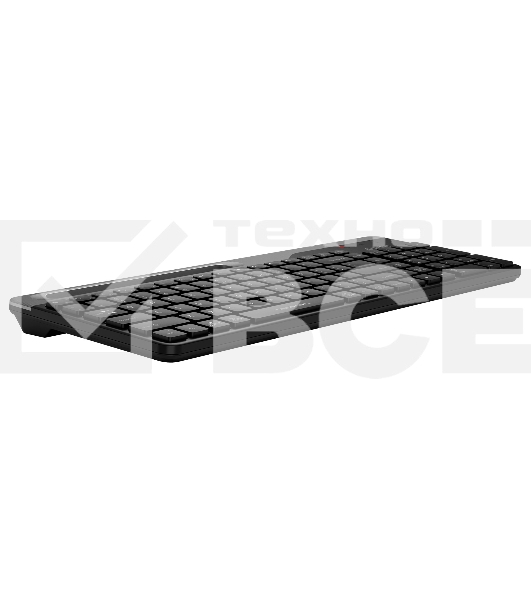 Клавиатура A4Tech Fstyler FBK25 беспроводная, USB, Bluetooth/Радиоканал, черный/серый