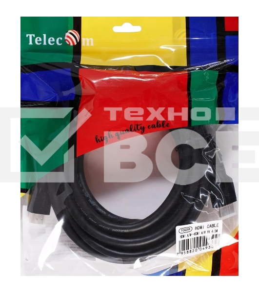 Кабель HDMI 19M/M,ver. 2.1, 8K@60 Hz 4.5m Telecom <TCG255-4.5M>