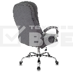 Кресло руководителя Бюрократ T-9950SL Fabric серый Alfa 44, крестовина металл хром, фото12