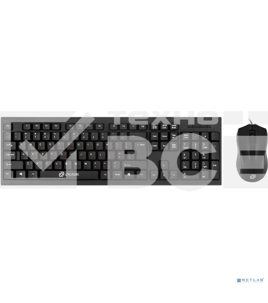 Клавиатура + мышь Oklick 620M клав:черный мышь:черный USB