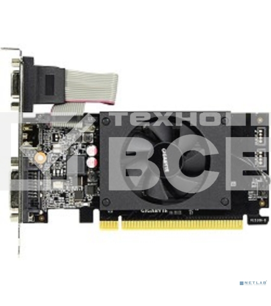 Видеокарта Gigabyte GV-N710D3-2GL RTL GT710, 2Gb, 64bit, DDR3, D-Sub, DVI, HDMI, PCI-E
