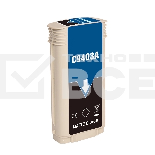 Струйный картридж NV Print 72 (NV-C9403A) Matte Black для HP DesignJet T1100, T1120, T1200, T1300,  T610, T620, T770, T790, T2300, T795 (130 мл)