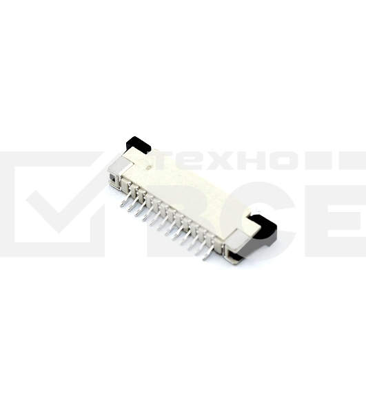 Разъем FPC  Half Coverage Top Contact 1.0K-BS-12PWB 12 pin высота 2мм шаг 1мм