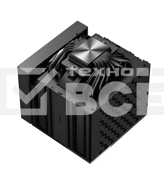 Кулер для процессора PCCooler RZ820 BK (289W, 4-pin PWM, 165mm, Al/Cu, 4x8mm+4x6mm, 1x140mm+1x150mm, 71.9CFM/86.7CFM, 27.1dBA/32dBA, 1500RPM/2200RPM, S: 1851/1700/1200/20XX/115X, AM5/AM4, black)