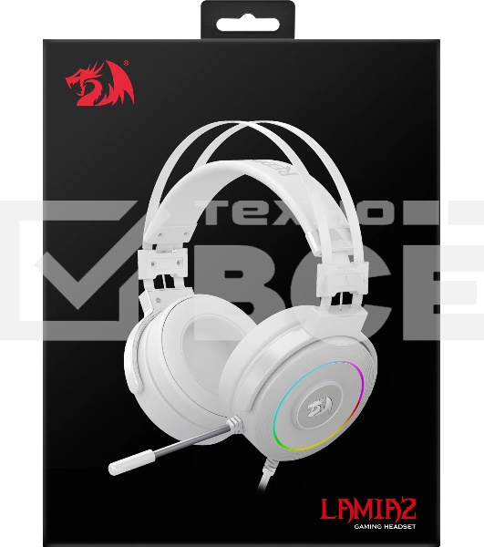 Гарнитура Defender LAMIA 2 RGB USB WHITE REDRAGON