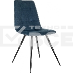 Стул для дома Бюрократ CH-K1_4 комплект 4 шт синий Holland 58 металл черный на ножках (CH-K1_1/HL58_4), фото3