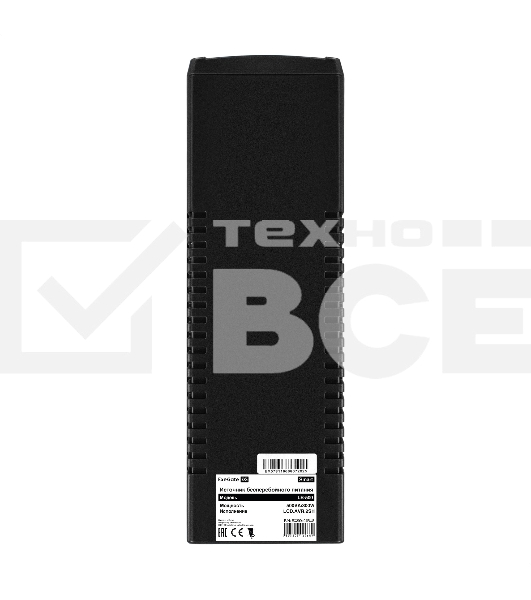 Источник бесперебойного питания ExeGate Smart LB-500.LCD.AVR.2SH (500VA/300W, LCD, AVR, 2*Schuko, батарея 12V 4.5Ah, черный)