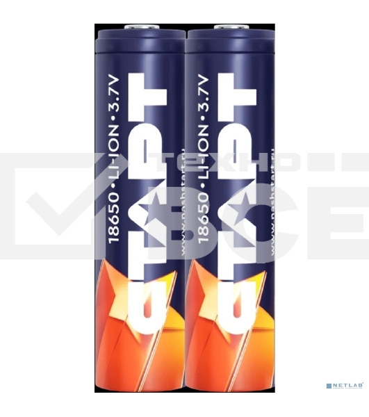 Аккумуляторы 18650 СТАРТ INR18650 3000мАч (упаковка из 2 шт, отпускается кратно 2)