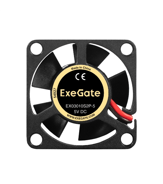 Вентилятор 5В DC ExeGate EX03010S2P-5 (30x30x10 мм, Sleeve bearing (подшипник скольжения), 2pin, 9000RPM, 25dBA)